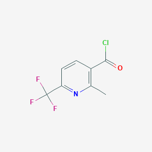 molecular formula C8H5ClF3NO B1333370 2-甲基-6-(三氟甲基)烟酰氯 CAS No. 261635-98-7