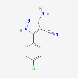 5-Amino-3-(4-chlorophenyl)-1H-pyrazole-4-carbonitrile
