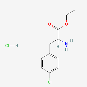 molecular formula C11H15Cl2NO2 B1333391 DL-4-Chlorophenylalanine ethyl ester hydrochloride CAS No. 52031-05-7