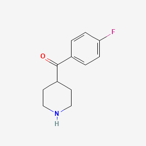 molecular formula C12H14FNO B1333394 4-(4-Fluorobenzoyl)piperidine CAS No. 56346-57-7