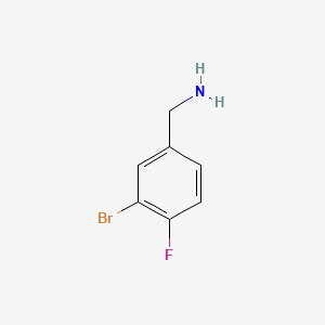 molecular formula C7H7BrFN B1333402 (3-Bromo-4-fluorophenyl)methanamine CAS No. 388072-39-7