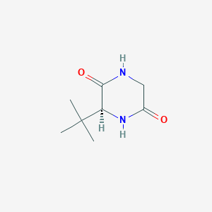 molecular formula C8H14N2O2 B1333409 (S)-3-叔丁基-2,5-哌嗪二酮 CAS No. 65050-07-9
