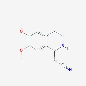 2-(6,7-Dimethoxy-1,2,3,4-tetrahydroisoquinolin-1-yl)acetonitrile