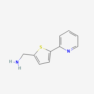 [5-(2-Pyridinyl)-2-thienyl]methylamine