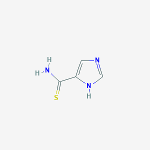 molecular formula C4H5N3S B1333421 1H-咪唑-4-硫代氨基甲酰胺 CAS No. 95962-95-1