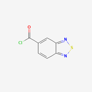 molecular formula C7H3ClN2OS B1333423 2,1,3-Benzothiadiazole-5-carbonyl chloride CAS No. 321309-31-3