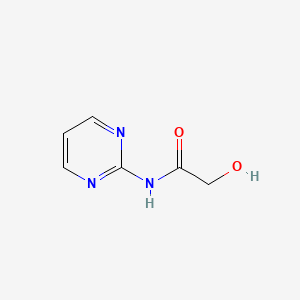 molecular formula C6H7N3O2 B13334230 2-Hydroxy-N-(pyrimidin-2-yl)acetamide 