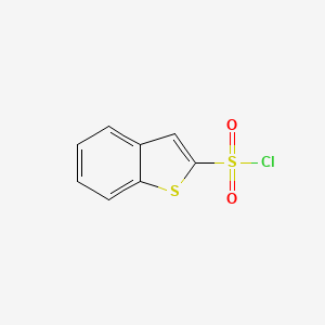 molecular formula C8H5ClO2S2 B1333424 1-苯并噻吩-2-磺酰氯 CAS No. 90001-64-2