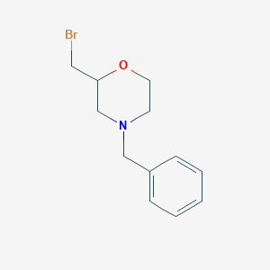 molecular formula C12H16BrNO B1333427 4-Benzyl-2-(bromomethyl)morpholine CAS No. 306935-00-2