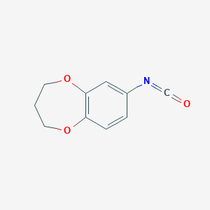 molecular formula C10H9NO3 B1333430 3,4-Dihydro-2H-1,5-benzodioxepin-7-yl isocyanate CAS No. 368869-87-8