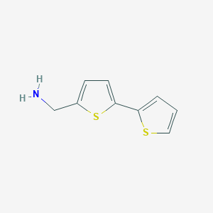molecular formula C9H9NS2 B1333432 2,2'-bithiophene-5-methylamine CAS No. 4380-96-5