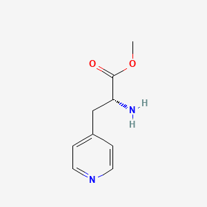 molecular formula C9H12N2O2 B13334326 Methyl (R)-2-amino-3-(pyridin-4-yl)propanoate 