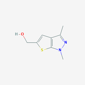 molecular formula C8H10N2OS B1333435 (1,3-Dimethyl-1H-thieno[2,3-c]pyrazol-5-yl)methanol CAS No. 423769-75-9