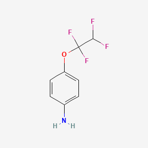 molecular formula C8H7F4NO B1333439 4-(1,1,2,2-Tetrafluoroethoxy)aniline CAS No. 713-62-2