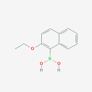 molecular formula C12H13BO3 B133344 2-Ethoxy-1-naphthaleneboronic acid CAS No. 148345-64-6
