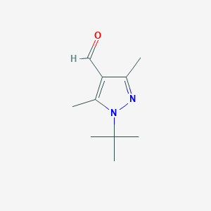 molecular formula C10H16N2O B1333447 1-Tert-Butyl-3,5-Dimethyl-1H-Pyrazole-4-Carbaldehyde CAS No. 647824-51-9