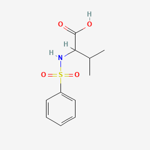 molecular formula C11H15NO4S B1333470 2-Benzenesulfonamido-3-methylbutanoic acid CAS No. 85849-94-1