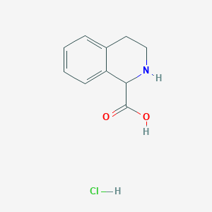 molecular formula C10H12ClNO2 B1333486 1,2,3,4-Tetrahydroisoquinoline-1-carboxylic acid hydrochloride CAS No. 92932-74-6