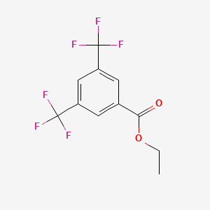 molecular formula C11H8F6O2 B1333489 Ethyl 3,5-bis(trifluoromethyl)benzoate CAS No. 96617-71-9