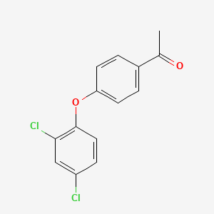 molecular formula C14H10Cl2O2 B1333492 1-[4-(2,4-Dichlorophenoxy)phenyl]ethan-1-one CAS No. 129644-21-9