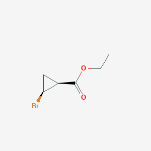 molecular formula C6H9BrO2 B13334994 Ethyl (1S,2S)-2-bromocyclopropane-1-carboxylate 
