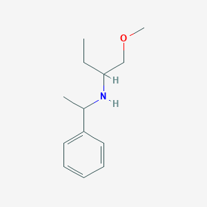 molecular formula C13H21NO B13335015 (1-Methoxybutan-2-yl)(1-phenylethyl)amine 