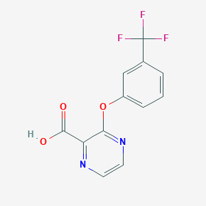 molecular formula C12H7F3N2O3 B1333502 3-[3-(trifluoromethyl)phenoxy]pyrazine-2-carboxylic Acid CAS No. 518057-62-0