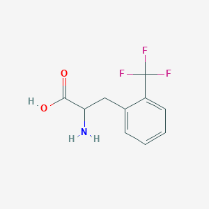 molecular formula C10H10F3NO2 B1333503 2-Amino-3-(2-(trifluoromethyl)phenyl)propanoic acid CAS No. 3832-73-3