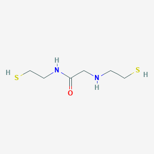 molecular formula C6H14N2OS2 B13335034 N-(2-Mercaptoethyl)-2-((2-mercaptoethyl)amino)acetamide CAS No. 202582-38-5