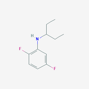 molecular formula C11H15F2N B13335045 2,5-difluoro-N-(pentan-3-yl)aniline 