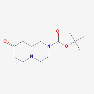 molecular formula C13H22N2O3 B13335060 tert-Butyl 8-oxooctahydro-2H-pyrido[1,2-a]pyrazine-2-carboxylate 