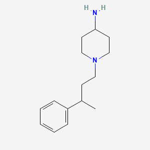 molecular formula C15H24N2 B13335082 1-(3-Phenylbutyl)piperidin-4-amine 