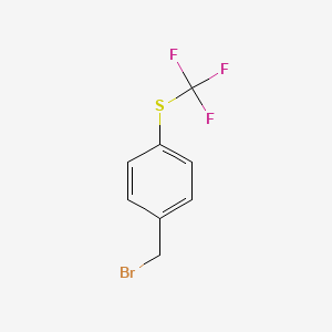 molecular formula C8H6BrF3S B1333511 4-(Trifluoromethylthio)benzyl bromide CAS No. 21101-63-3