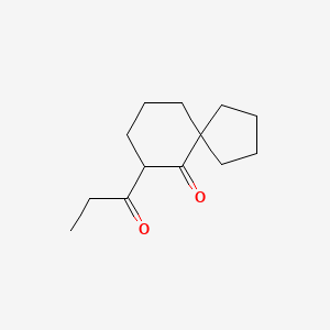 molecular formula C13H20O2 B13335147 7-Propanoylspiro[4.5]decan-6-one 