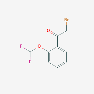 molecular formula C9H7BrF2O2 B1333515 2-Bromo-1-(2-(difluoromethoxy)phenyl)ethanone CAS No. 405921-09-7