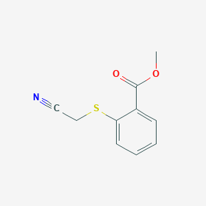 molecular formula C10H9NO2S B1333519 Methyl 2-[(Cyanomethyl)thio]benzoate CAS No. 57601-89-5