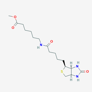 molecular formula C17H29N3O4S B13335212 Methyl 6-(5-((3aS,4S,6aR)-2-oxohexahydro-1H-thieno[3,4-d]imidazol-4-yl)pentanamido)hexanoate 
