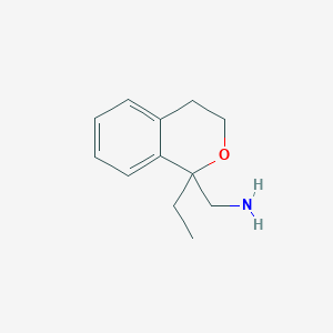 molecular formula C12H17NO B13335248 (1-Ethylisochroman-1-yl)methanamine 