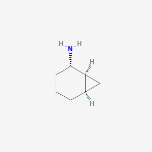 molecular formula C7H13N B13335289 Rel-(1S,2S,6R)-bicyclo[4.1.0]heptan-2-amine 