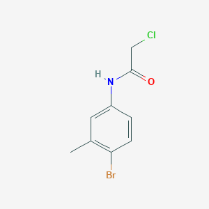 molecular formula C9H9BrClNO B1333534 N-(4-bromo-3-methylphenyl)-2-chloroacetamide CAS No. 98028-04-7
