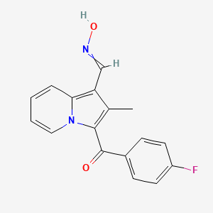 3-(4-Fluoro-benzoyl)-2-methyl-indolizine-1-carbaldehyde oxime