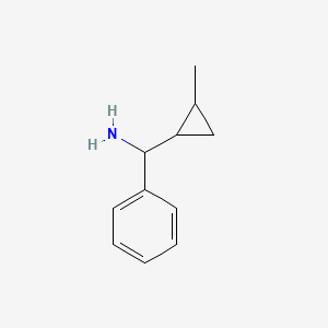 molecular formula C11H15N B13335412 (2-Methylcyclopropyl)(phenyl)methanamine 