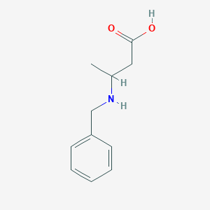 molecular formula C11H15NO2 B1333542 3-(Benzylamino)butanoic acid CAS No. 91246-78-5