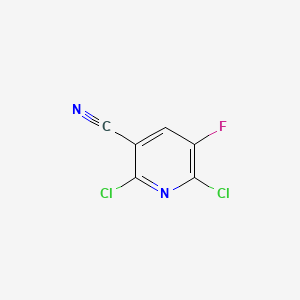 molecular formula C6HCl2FN2 B1333546 2,6-Dichloro-5-fluoro-3-pyridinecarbonitrile CAS No. 82671-02-1