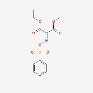 molecular formula C14H17NO7S B13335508 Diethyl 2-((tosyloxy)imino)malonate 