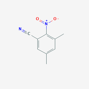 molecular formula C9H8N2O2 B13335696 3,5-Dimethyl-2-nitrobenzonitrile 