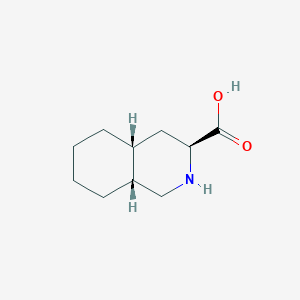molecular formula C10H17NO2 B13335747 (3S,4aR,8aR)-Decahydroisoquinoline-3-carboxylic acid 