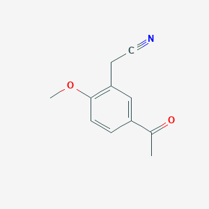 2-(5-Acetyl-2-methoxyphenyl)acetonitrile