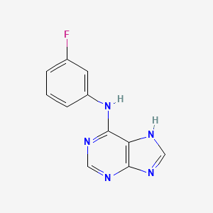 molecular formula C11H8FN5 B1333593 N-(3-fluorophenyl)-9H-purin-6-amine 