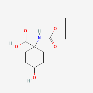 1-{[(Tert-butoxy)carbonyl]amino}-4-hydroxycyclohexane-1-carboxylic acid